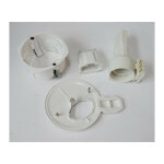 Kit bote d'applique dcl  67x40mm avec couvercle non affleurant + connecteur + douille + fiche multifix ...