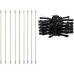 Kit brosse de chemin�e, outil nettoyage pour chemin�es brosse kit de ramonage ccontient 9 (40cm tiges ...