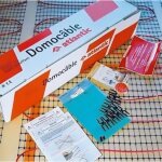 Kit cble plancher chauffant lectrique l60 domocable 150w