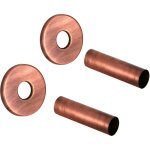 Kit cache mural en laiton pour robinets de radiateur d�coratifs �12 - �16 couleur cuivre arteclima 3181870mr ...