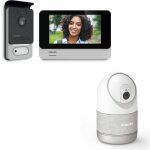 Philips ? kit de vid�osurveillance avec cam�ra int�rieure connect�e 2k ? visiophone filaire 7' couleur ...