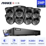 Kit camra de surveillance 5mp dvr 81080p smart ir vision nocturne surveillance distance scurit cctv ...