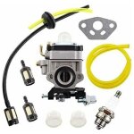 Kit de carburateur pour d�broussailleuse al - ko alko, mod�les bc410, bc4535, bc4125, avec tuyau et filtre ...