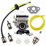 Kit de carburateur pour d�broussailleuse al - ko alko, mod�les bc410, bc4535, bc4125, avec tuyau et filtre ...
