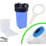 Kit carter porte filtre complet fhpp - 10bb big blue 10'' entre / sortie 1'' femelle - crystal filter ...
