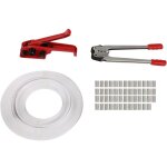 Kit de cerclage manuel pour feuillards d'emballage en pp / pet de 16 - 19 mm kit de bandes de cerclage ...
