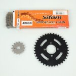 Kit cha�ne axring pour moto yamaha 50 lb chappy 1982 � 1984 14x38