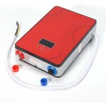 Kit de chauffe - eau instantané numérique sans réservoir électrique pour salle de bain et douche rouge ... Kit de chauffe - eau instantané numérique sans réservoir électrique pour salle de bain et douche rouge ...
