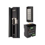 Kit clavier  code noir slimstone avec gche et alimentation. locinox
