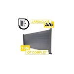 Cloture&jardin - kit clôture aluminium gris anthracite 18m - jardiclos - sur platines - 1 mètre Cloture&jardin - kit clôture aluminium gris anthracite 18m - jardiclos - sur platines - 1 mètre