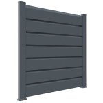 Closea kit cloture - lame 16cm - pvc gris - lg: 6m x h: 0m82 Closea kit cloture - lame 16cm - pvc gris - lg: 6m x h: 0m82