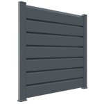 Closea kit cloture - lame 16cm - pvc gris - lg: 9m x h: 1m74 Closea kit cloture - lame 16cm - pvc gris - lg: 9m x h: 1m74