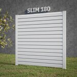 Kit clture slim pvc blanc h. 180 cm x l. 11. 10 m - 15 lisses claire - voie