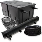 Wiltec - kit complet: cbf - 350b filtre de bassin jusqu'� 60000 l biologique, neo10000 supereco pompe ...