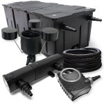 Wiltec - kit complet: cbf - 350c filtre de bassin jusqu' 90000 l biologique, neo10000 pompe de filtration ...