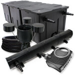 Wiltec - kit complet: cbf - 350c filtre de bassin jusqu' 90000 l biologique, neo10000 pompe de filtration ...