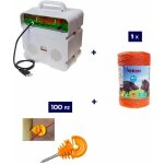 Kit complet pour clture lectrique : 1 x electrificateur 220v + 1 x fil 500 mt 6 mm + 100 pcs isolateur ...