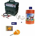 Kit complet pour clture lectrique : 1 x electrificateur b12 double alimentation 12 v / 220 v + 1x fil ...