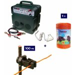 Kit complet pour clture lectrique : 1 x electrificateur b12 double alimentation 12 v / 220 v + 1x fil ...