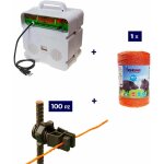Kit complet pour clture lectrique : 1x electrificateur 220v + 1 x fil 500 mt 6 mm + 100 pcs isolateur ...