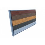 Kit complet extension cl�ture en composite coextrud� 1, 50 l x 1, 80 h (4 coloris) - coloris - ambre, ...