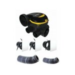 Kit complet gaines et vmc simple flux easyhome auto + grilles de ventilation colorline - aldes