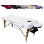 Kit complet de housses pour table de massage - confort plus - Éponge - blanc - vivezen Kit complet de housses pour table de massage - confort plus - Éponge - blanc - vivezen