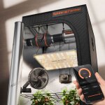 Kit complet spider farmer grow box 70x70x160 cm led 150 w avec ventilation pour culture int�rieure
