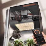 Kit complet spider farmer grow box 70x70x160 led sf1000evo avec ventilation, contr�le par application ...