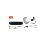 M - e - kit complet tdt sat pour la r�ception des chaines portugaises par satellite - blanc