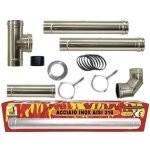 Kit conduit de fumée pour poêle à granulés inox dn 80 tube acier 316 no noir 600 ce fabriqué en italie ... Kit conduit de fumée pour poêle à granulés inox dn 80 tube acier 316 no noir 600 ce fabriqué en italie ...