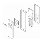 Kit coque spcg002700 pour t�l�commande p1 remplacement d'origine nice spcg002700