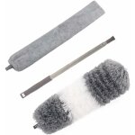 Kit de dpoussirage haute porte, comprend un plumeau en microfibre pliable, une brosse de nettoyage ...