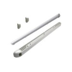 Kit double r�gulateur + d�flecteur + cache vis + vis 22m� nicoll blanc - 1khf122