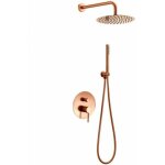 Rea - kit de douche encastr� lungo rose gold + box