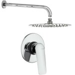 Kit de douche avec mitigeur interne, pomme de douche et bras rond piralla lago kitlago1cr Kit de douche avec mitigeur interne, pomme de douche et bras rond piralla lago kitlago1cr