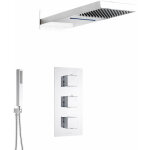 Hudson reed ? colonne de douche encastr�e thermostatique ? mitigeur en laiton chrom� ? pomme de douche ...