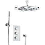 Hudson reed - kit de douche thermostatique � encastrer avec pomme plafonnier �20cm - douchette fonctions ...