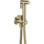 Kit douchette wc doré brossé pulvérisateur de toilette pour bidet mural laiton douchette à main bidet ... Kit douchette wc doré brossé pulvérisateur de toilette pour bidet mural laiton douchette à main bidet ...