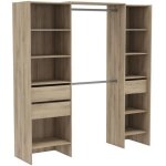Miroytengo - kit dressing extensible - miami - chene kronberg - 191, 8 x 50 x 204, 5 cm - demeyere Miroytengo - kit dressing extensible - miami - chene kronberg - 191, 8 x 50 x 204, 5 cm - demeyere