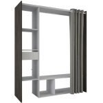 Kit dressing + rideau - chene waterford / lin tisse - l150 x p49, 9 x h183 cm - montana