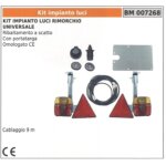 Kit d'éclairage universel pour remorque encliquetable inclinable avec porte - plaque Kit d'éclairage universel pour remorque encliquetable inclinable avec porte - plaque