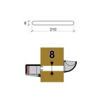 Nicoll - kit d'entree d'air aero - acoustique coloris blanc type hf 2238 pour menuiserie