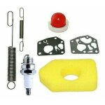 Kit d'entretien pour tondeuse gazon 698369 filtre air adapt aux moteurs briggs stratton classic et sprint ...