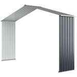 Goplus kit extension pour abri de jardin 330 x 255 x 210cm en m�tal, gris