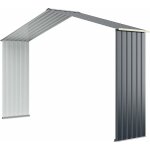 Kit d'extension pour abri de jardin 340 x 255 x 210 cm, gris - costway