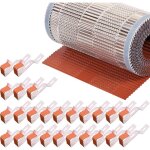 Dms ? kit faiti�re avec closoir rouge 400 mm x 10 ml ? 25 clips de fixation en aluminium ? ventilation ...