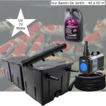 Le poisson qui jardine - kit de filtration, uv 72 w, + bactéries 2500 ml pompe bassin et filtre pour ... Le poisson qui jardine - kit de filtration, uv 72 w, + bactéries 2500 ml pompe bassin et filtre pour ...