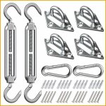 Kit de fixation voile d'ombrage, kit de montage pour voile solaire, fixation toile ombrage, fixation ... Kit de fixation voile d'ombrage, kit de montage pour voile solaire, fixation toile ombrage, fixation ...