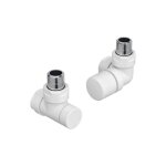 Kit g robinetterie manuelle thermostatisable querre d'angle droit pour radiateur acova 991521